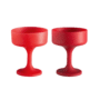 Mecc Silicone Cocktail Coupes Set of 2 - Sky + Kingfisher