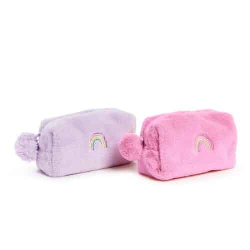 Faux Fur Rainbow Multipurpose Pouch - Image 2