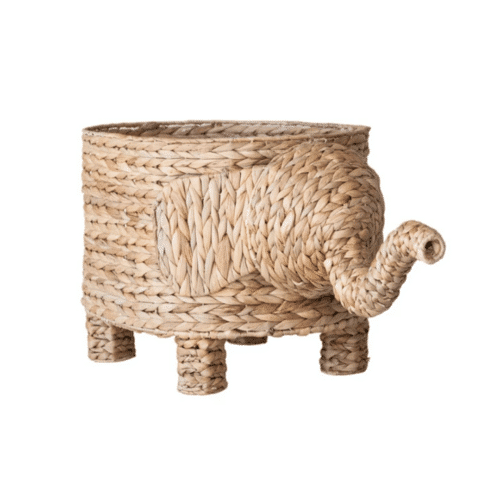 Elephant Water Hyacinth Basket