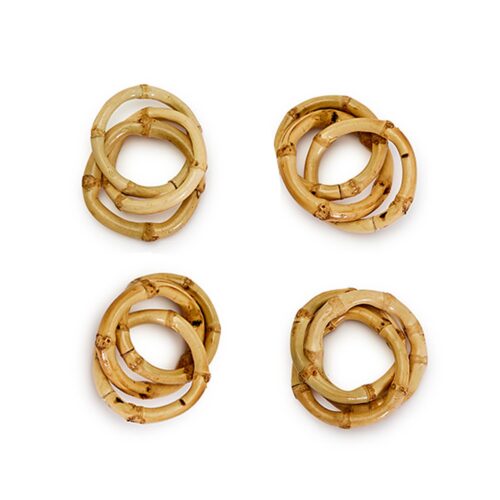 Bamboo Napkin Rings S/4 - Image 2