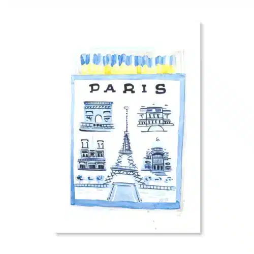 Paris Matchbook Art Print