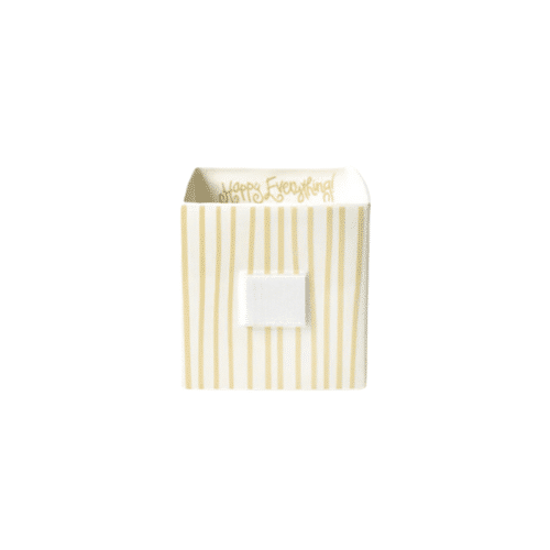 Neutral Skinny Stripe Mini Nesting Cube Medium