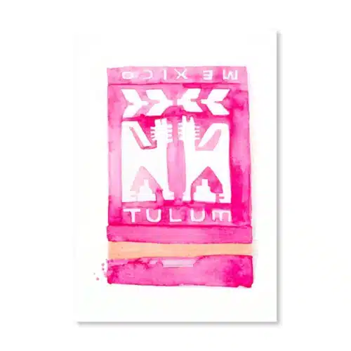 Tulum Matchbook Art Print