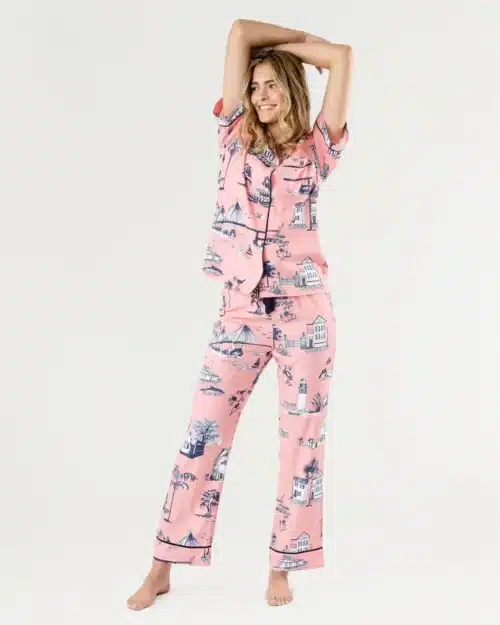 Charleston Toile Pajama Pants Set - Image 2