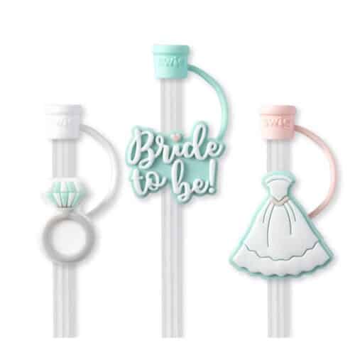 Bride to Be Reusable Straw Set - Image 2