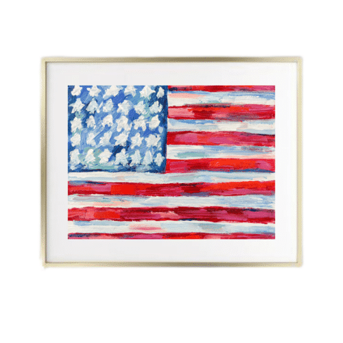American Flag Print