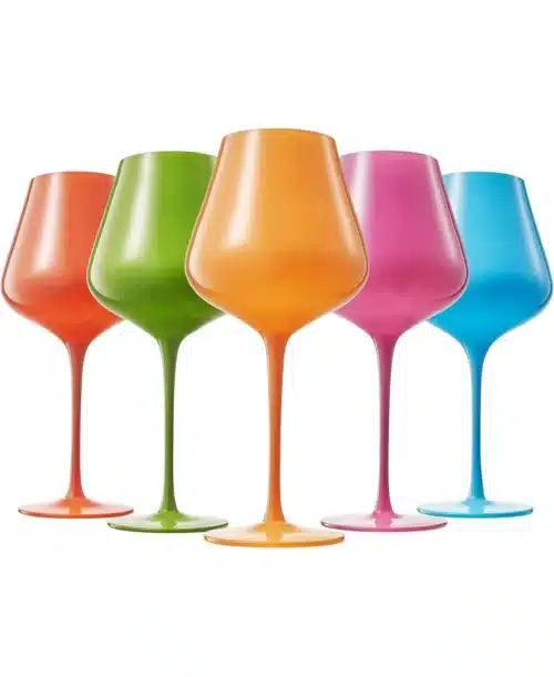 Colors of South Beach Miami Wine Glass Set - Image 2