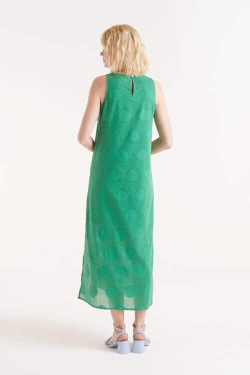 Green Dot Midi Dress - Image 3