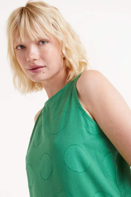 Green Dot Midi Dress - Image 2