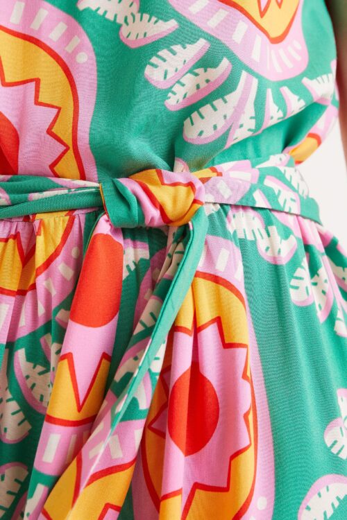 Geometric Midi Dress - Image 2