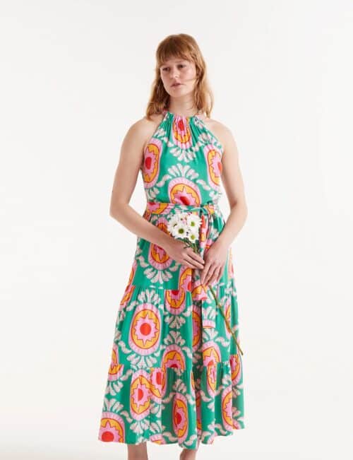 Geometric Midi Dress