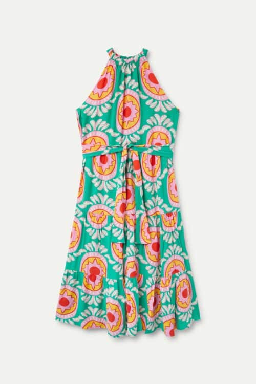 Geometric Midi Dress - Image 3