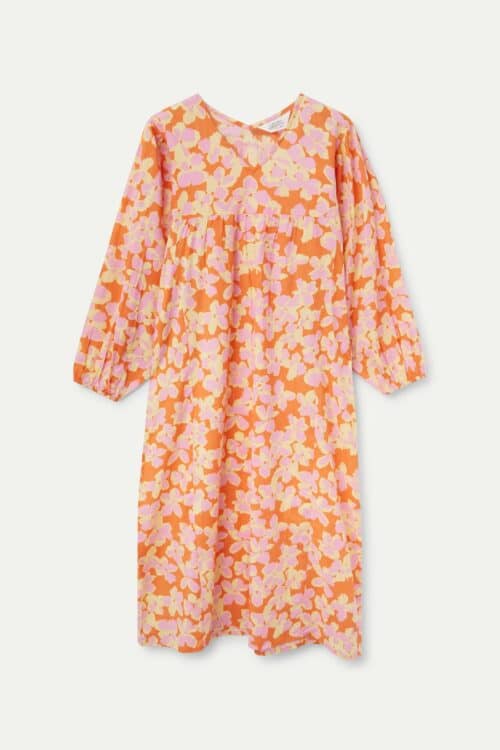 Orange Floral Maxi Dress - Image 2