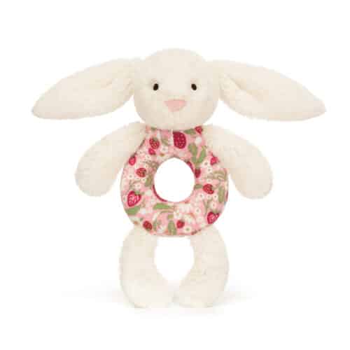 Blossom Cream Bunny Berry Ring Rattle