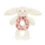 Blossom Cream Bunny Berry Ring Rattle