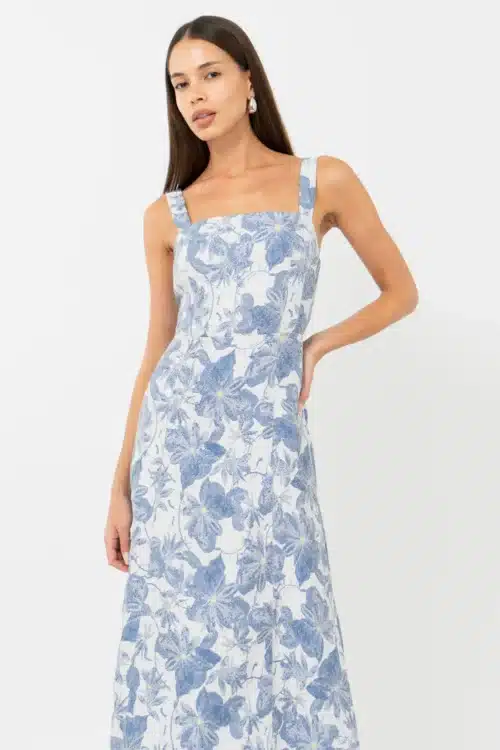 Roanne Jacquard Midi Dress