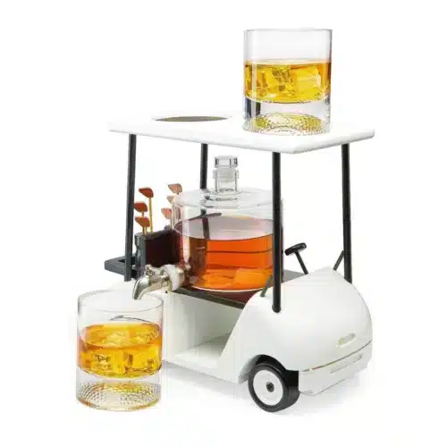 Golf Cart Whiskey Decanter and Ball Glasses - Image 2