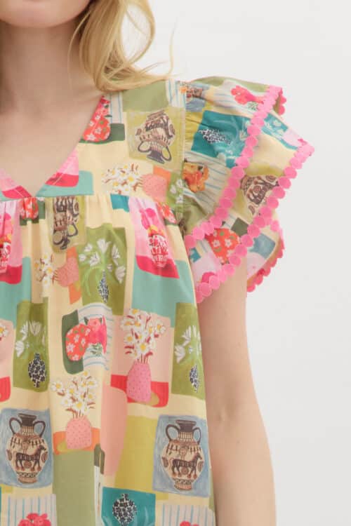 Pink Multi Floral Top - Image 2