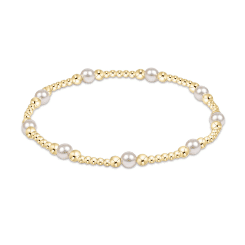 Classic Purpose Pearl 4mm Bead Bracelet
