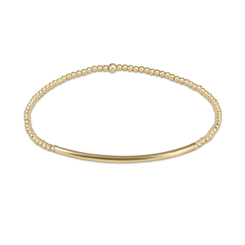 Bliss Bar Gold 2mm Bead Bracelet
