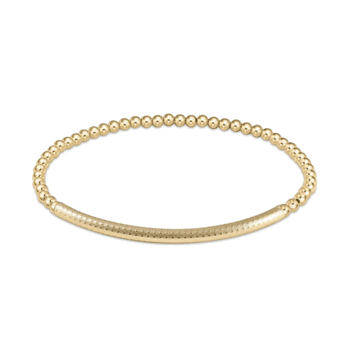 Bliss Bar Gold 3mm Bead Bracelet