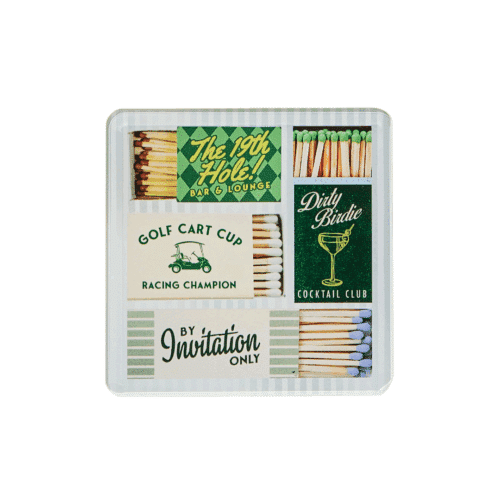 Golf Matchbook Coaster