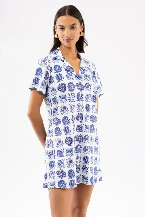 Josie Tidal Tile Dress