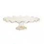 Gold Ruffled Cake Stand