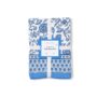 Blue Block Print Design Tablecloth - Small