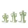 Green Bow Candlestick - Medium