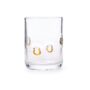 Horseshoe Double Old Fashion Hand-Painted Glass - Brown